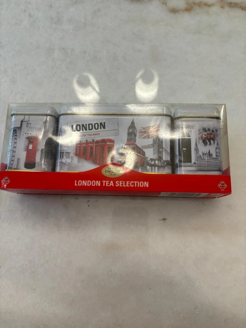 London Tea Selection Decorative Tin Packaging Set of 3 Empty #T15
